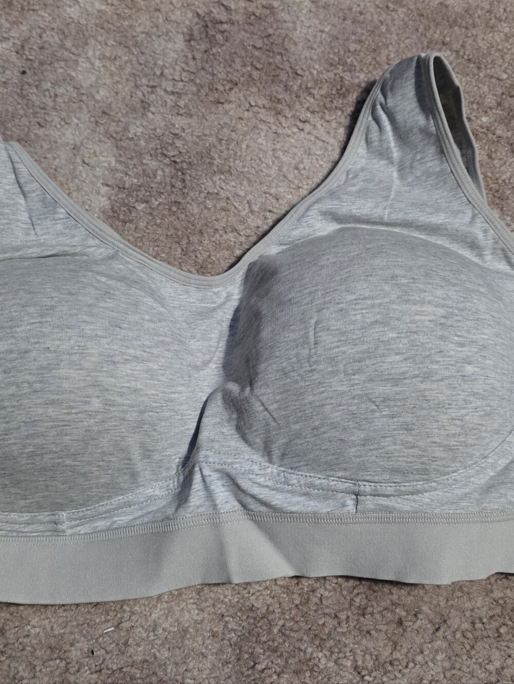 Truekind Comfort Cotton Bralette - Gray - Picture 3 of 4